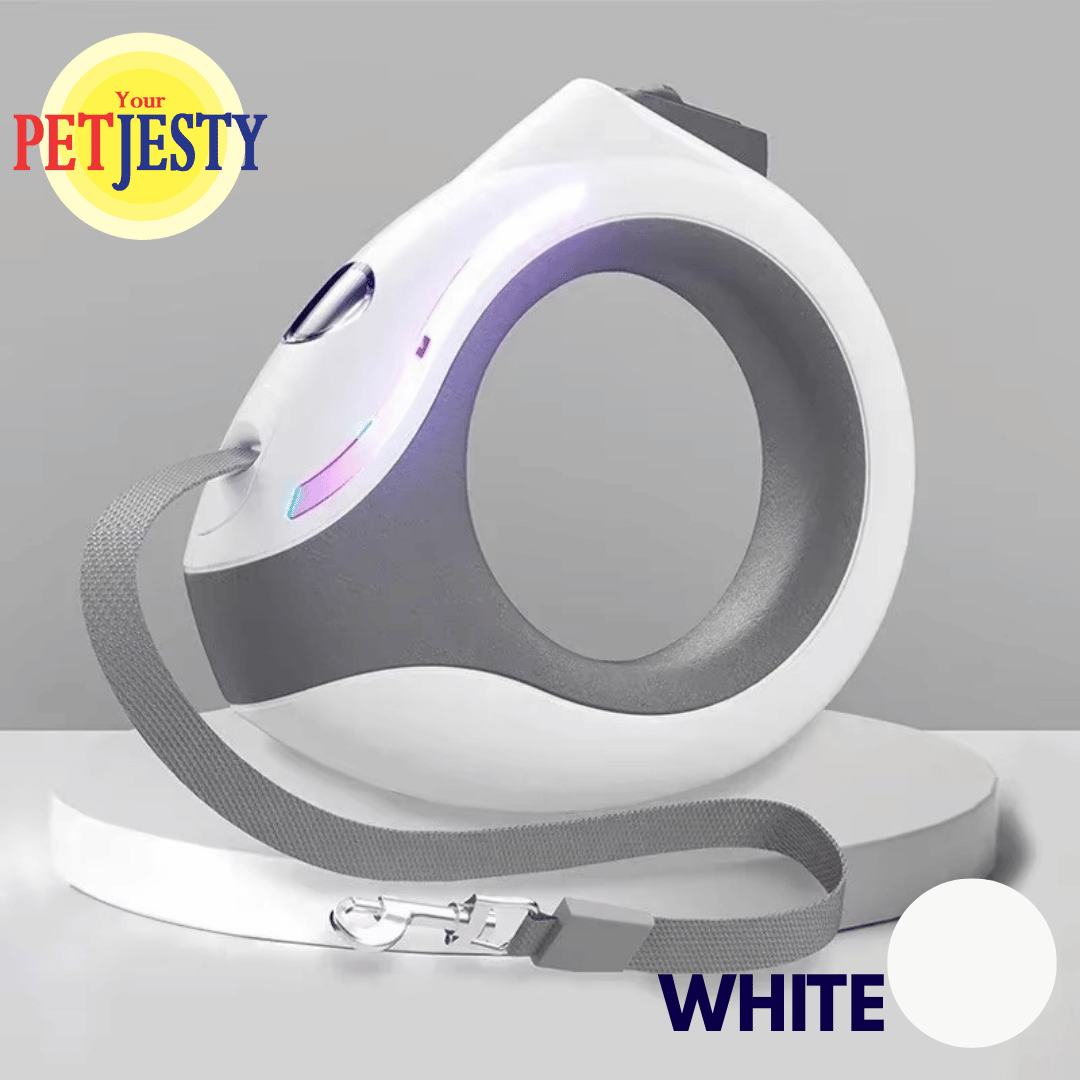 Retractable Extendable Dog Lead with LED Light & Torch